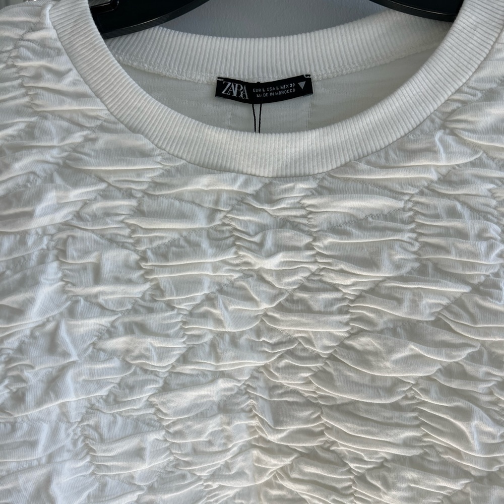 ZARA TEXTURED SWEATSHIRT - Picture 7 of 14